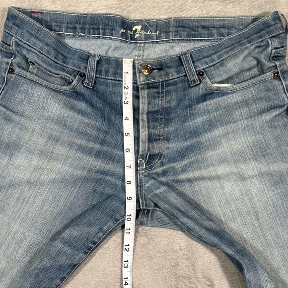 7 For All Mankind Bootcut Jeans Men 34x32 The Standard Y2K USA Loose Baggy Urban - Picture 10 of 16